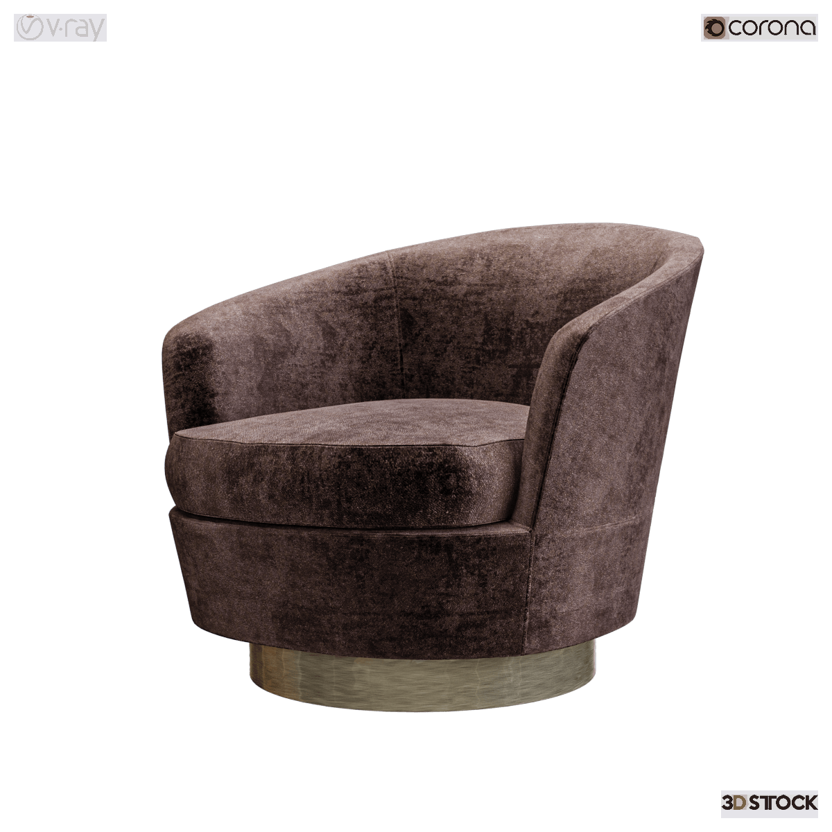 Armchair Jensen 3D Stock 3D Models for Professionals